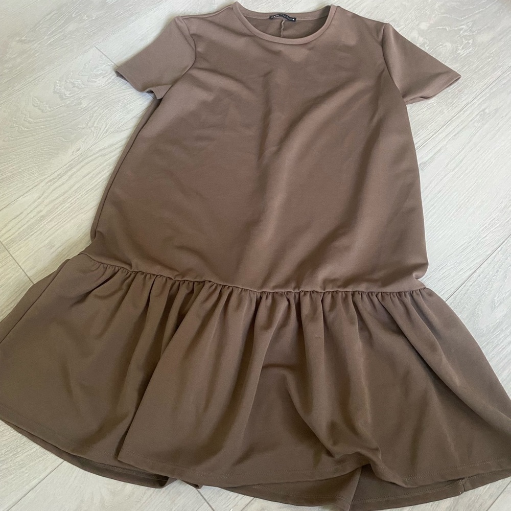 Zara dress brown size m medium​​​​​​​